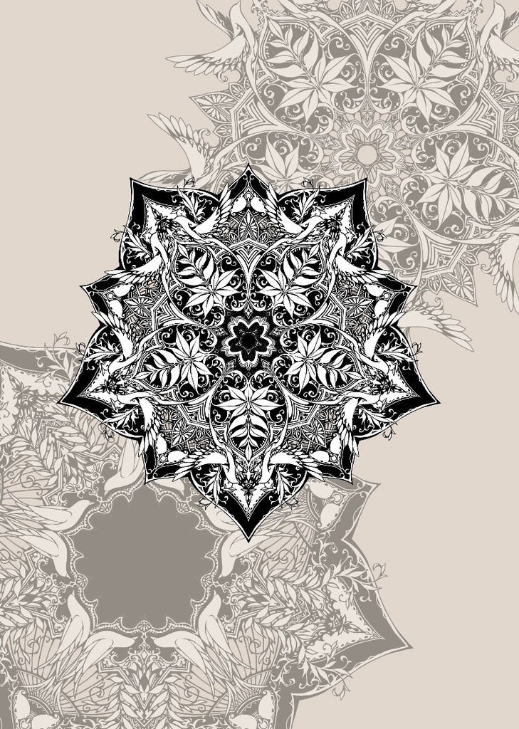 手描き飾り枠『空の鳥籠』