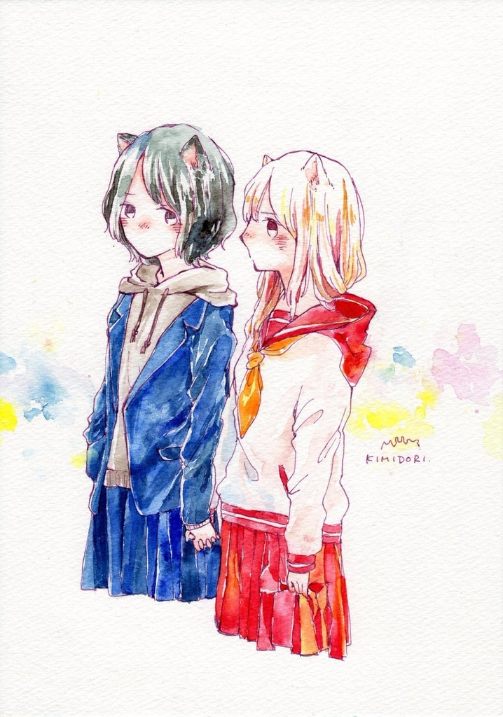 原画ふたごけもっこシリーズ 額なし