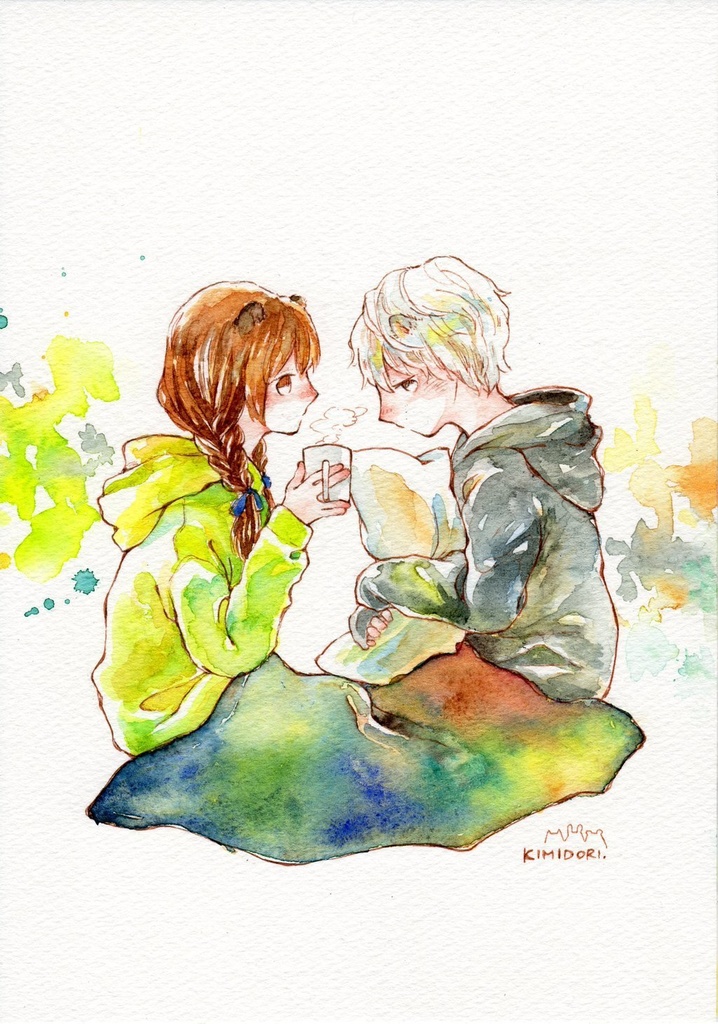 原画ふたごけもっこシリーズ 額なし