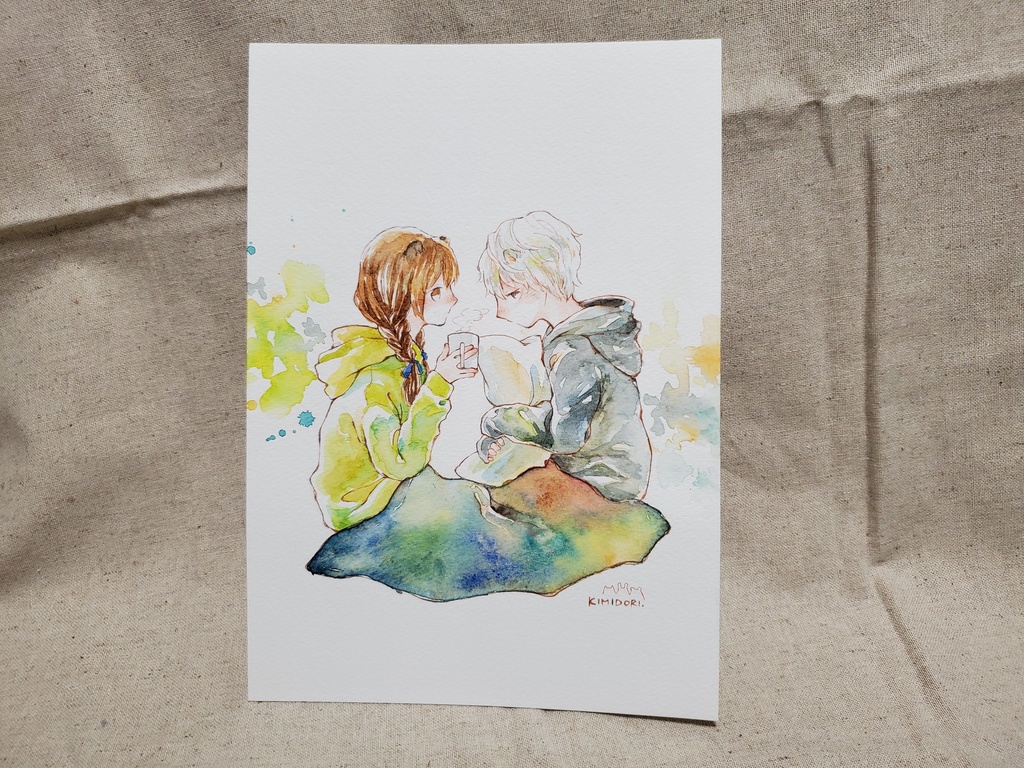 原画ふたごけもっこシリーズ 額なし