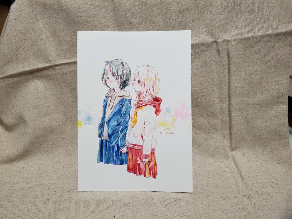 原画ふたごけもっこシリーズ 額なし