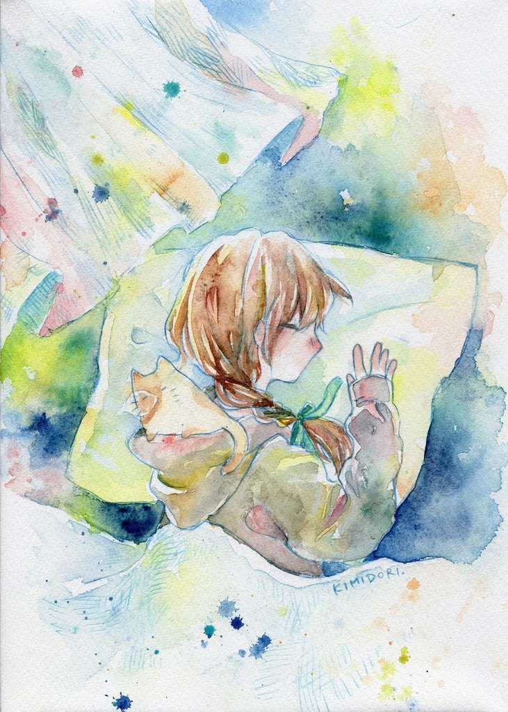 原画「よい夢をどうか」額なし　※パネル取り外しました