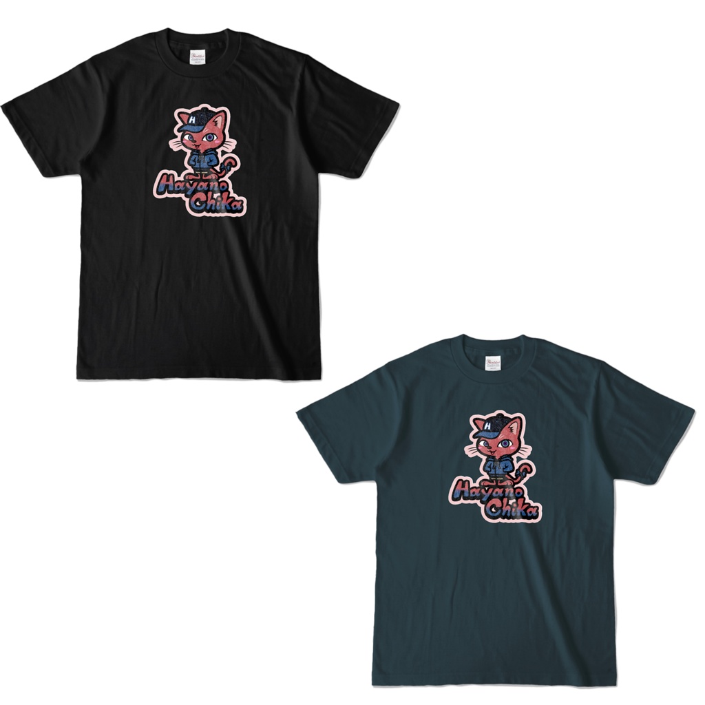 「ストリートキャットちかにゃー」Ｔシャツ【全２色】