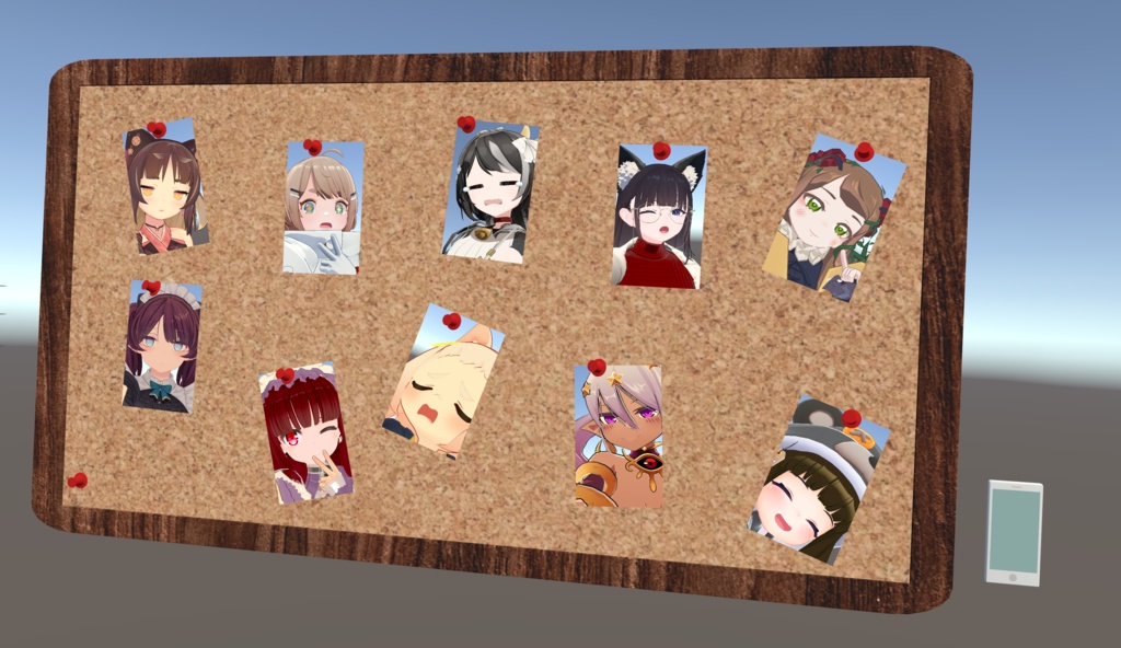 【VRCワールドギミック】Quest対応スマホカメラシステム(オフ会ごっこ、ボード張り付け)