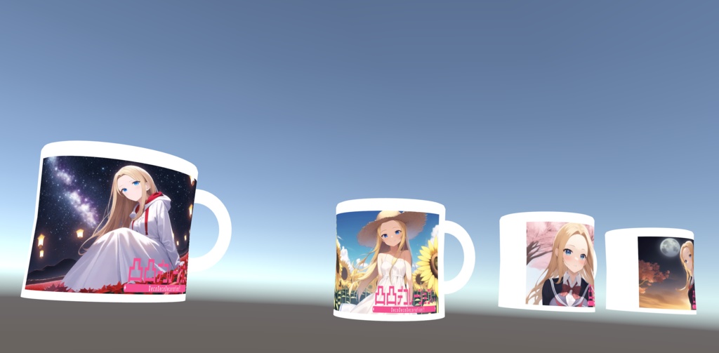 【無料】凸凸デコレーション!!グッズセットA【VRC向け】