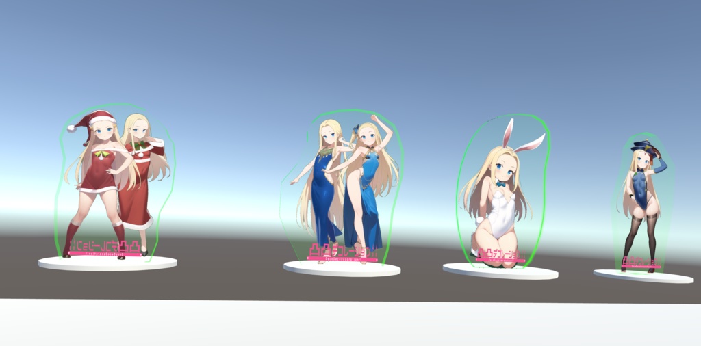 【無料】凸凸デコレーション!!グッズセットA【VRC向け】