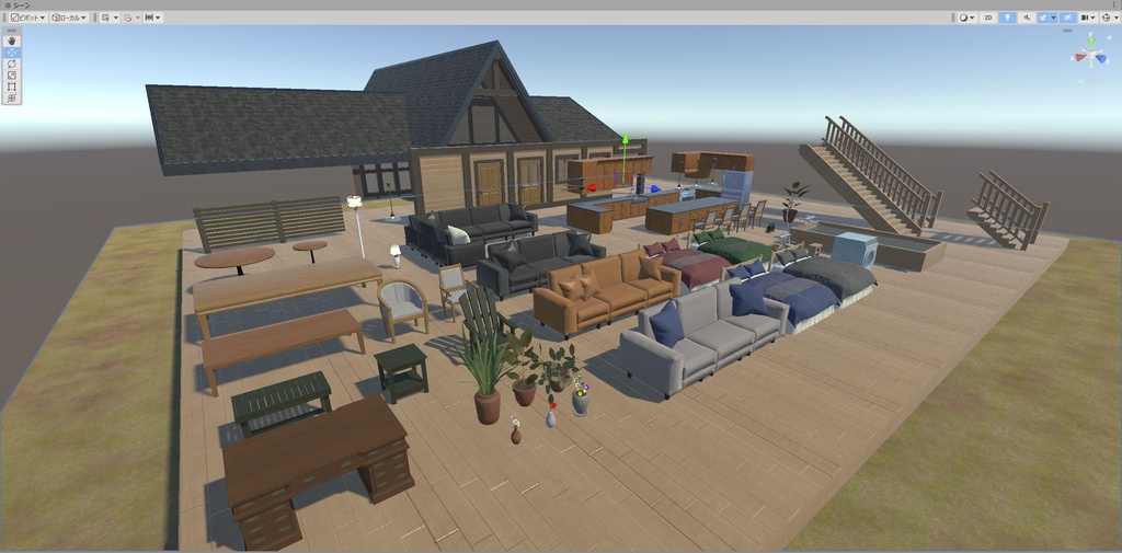 静かな森のコテージ -Peaceful cottage World Pack for VRChat / Unity -