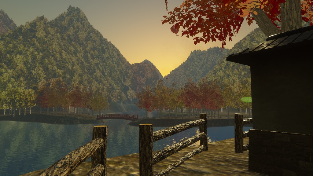 【期間限定セール】紅葉を望む山荘 - Autumn Mountain World Pack for VRChat / Unity -【VRChat向けワールド】