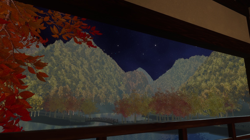 【期間限定セール】紅葉を望む山荘 - Autumn Mountain World Pack for VRChat / Unity -【VRChat向けワールド】