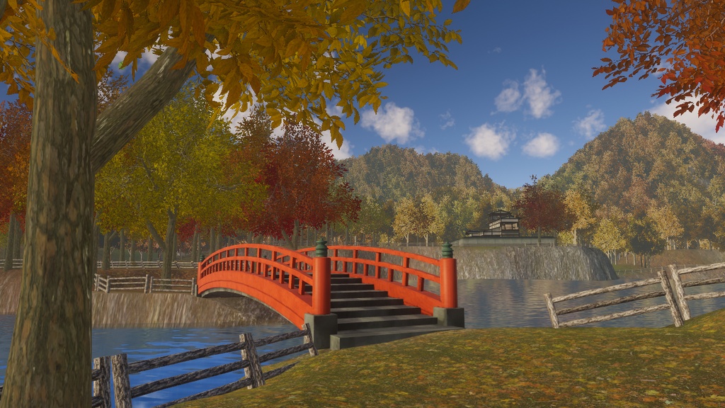 【期間限定セール】紅葉を望む山荘 - Autumn Mountain World Pack for VRChat / Unity -【VRChat向けワールド】