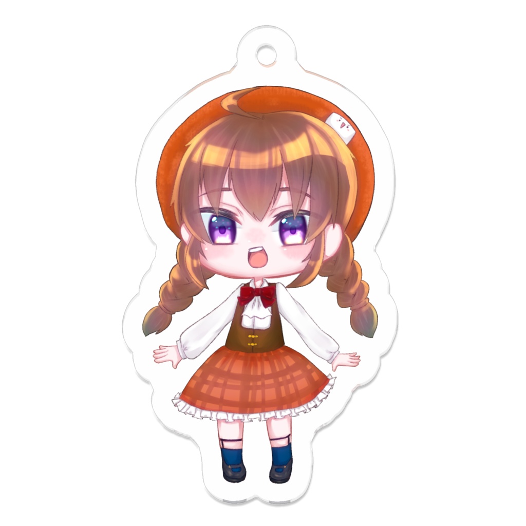 愛白遊兎制服アクキー