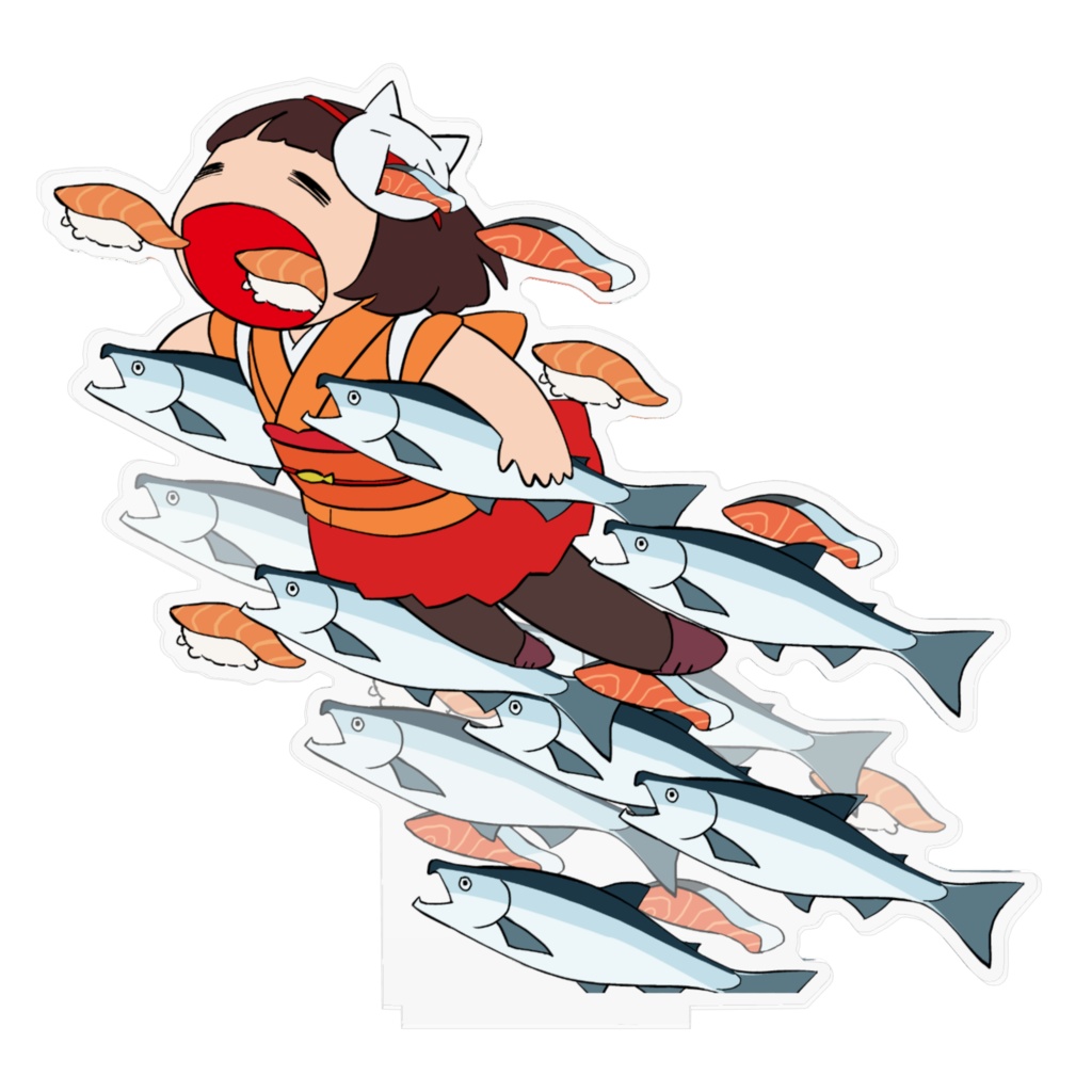 秋鮭モナコインちゃんアクスタ