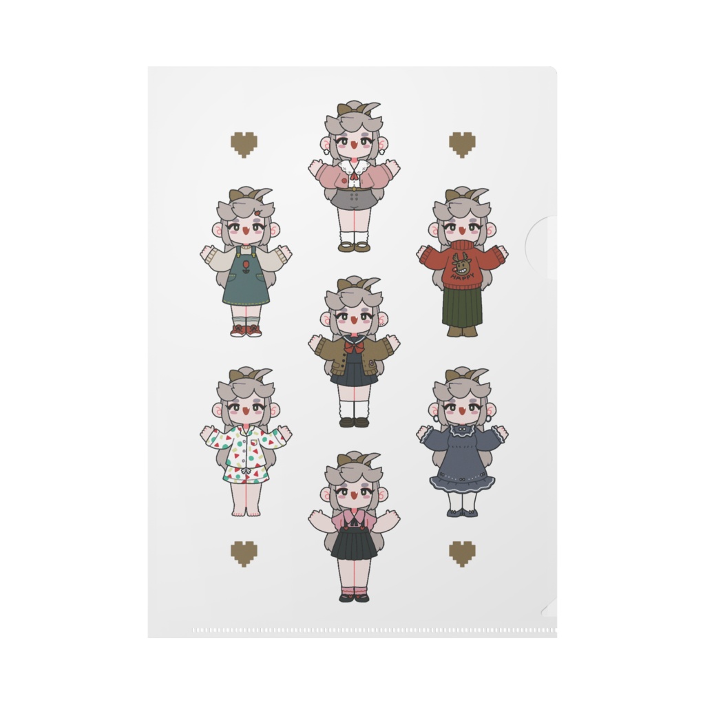 てふぬと クリアファイル