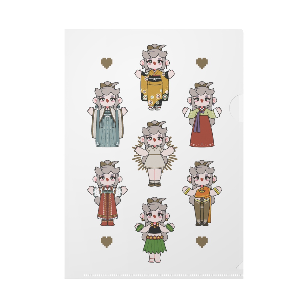 てふぬと クリアファイル