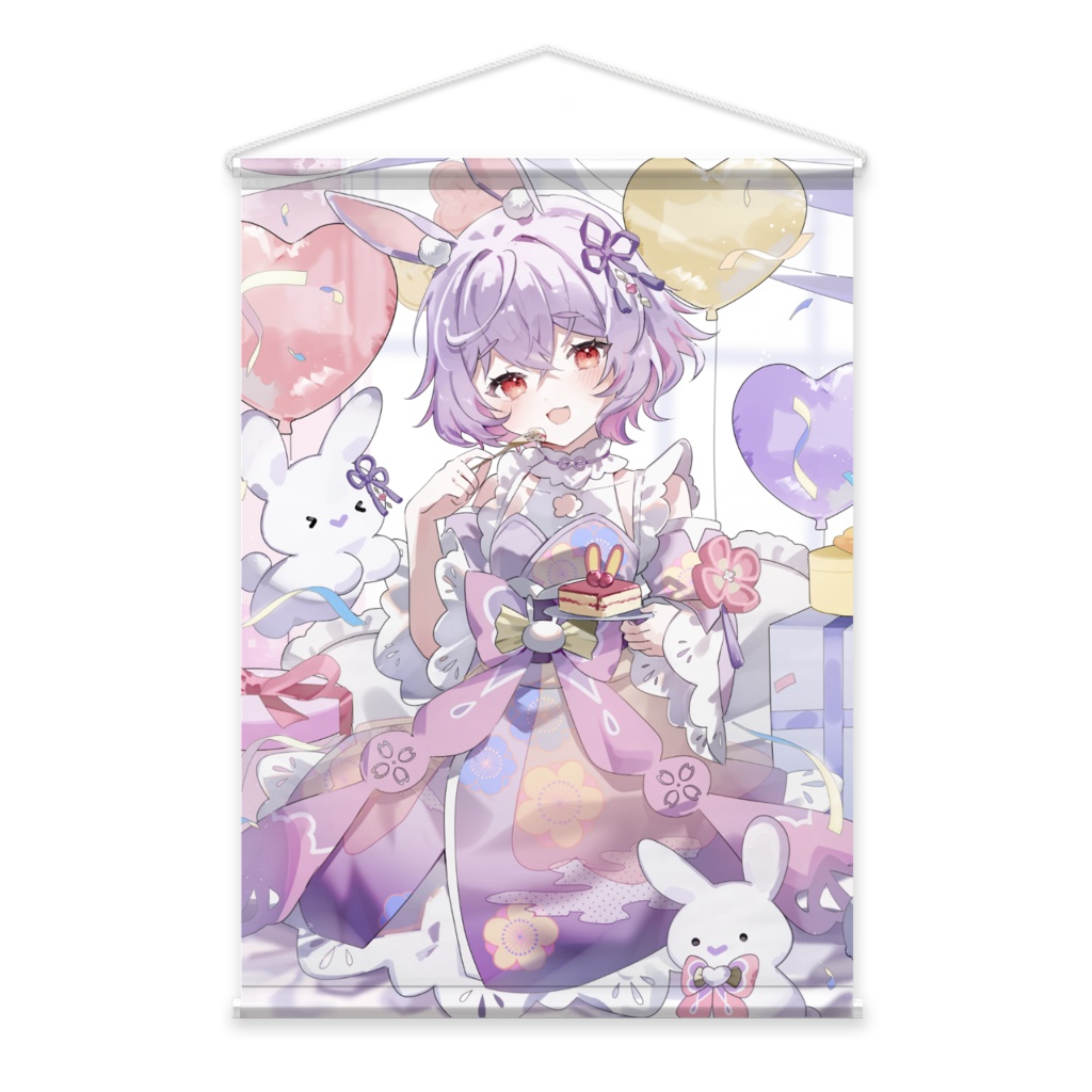 【販売終了】【紫兎みさ デビュー半年記念グッズ】タペストリー