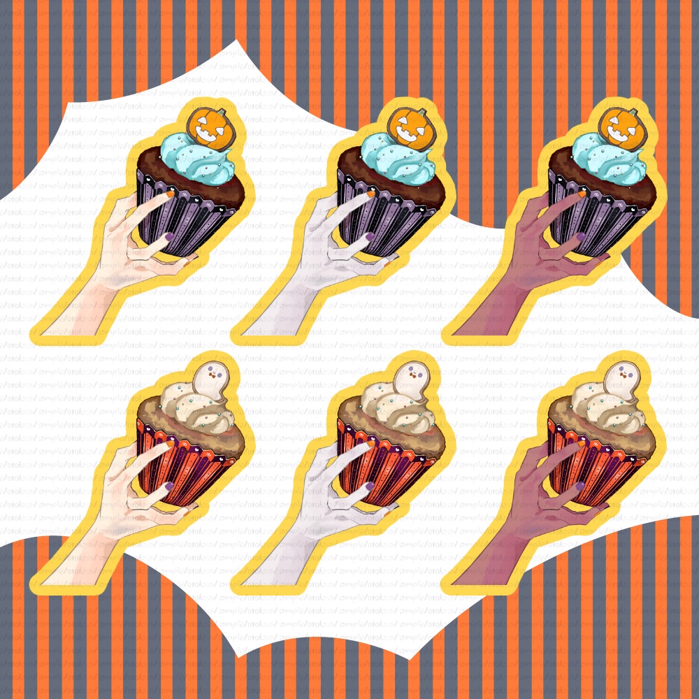 お菓子セット【イラスト素材】