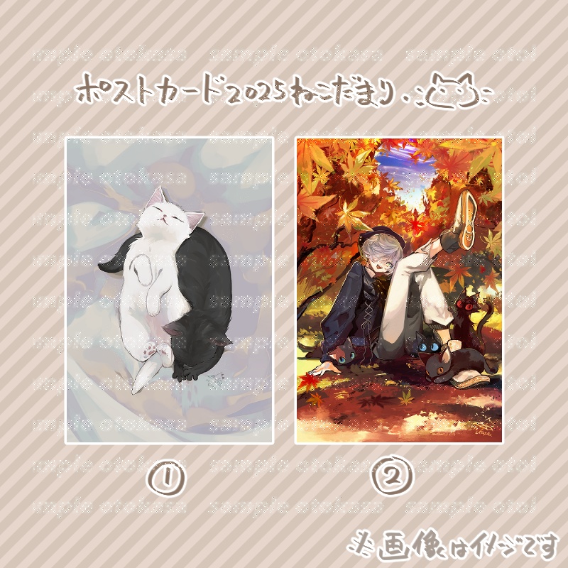 【ねこだまり】ポストカード