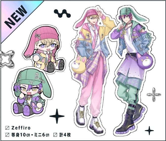 Zeffiroステッカーセット