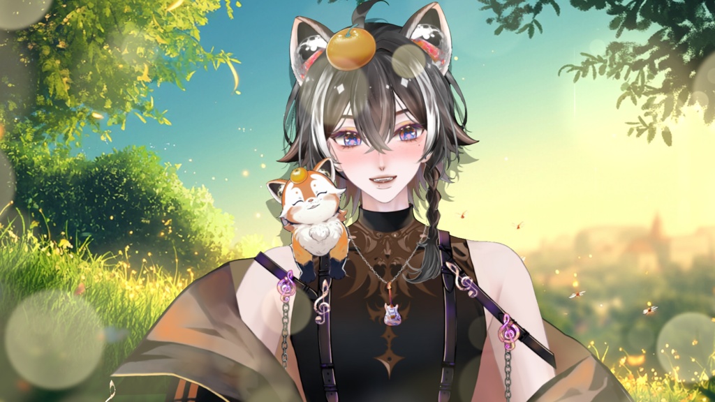 【Live2D Model】 Red Panda Premade Model 【Black Ver.】【Live2Dモデル】