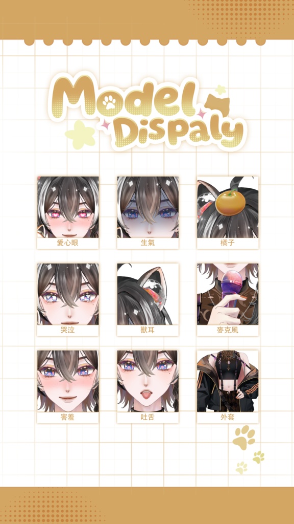 【Live2D Model】 Red Panda 【Black Ver.】【Live2Dモデル】