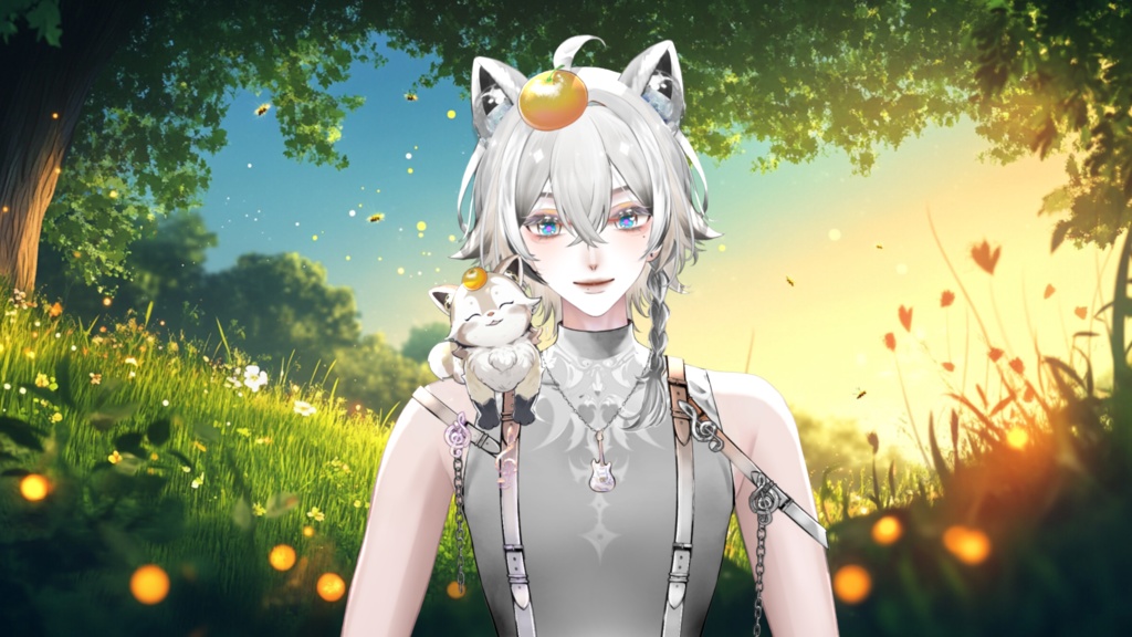 【Live2D Model】 Red Panda【White Ver.】【Live2Dモデル】