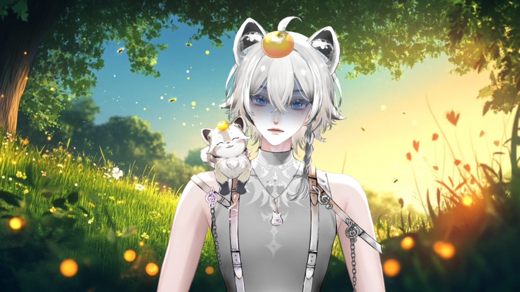 【Live2D Model】 Red Panda【White Ver.】【Live2Dモデル】