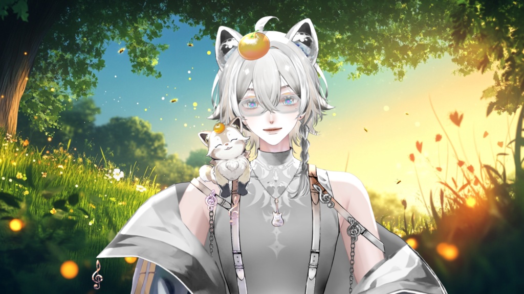 【Live2D Model】 Red Panda【White Ver.】【Live2Dモデル】