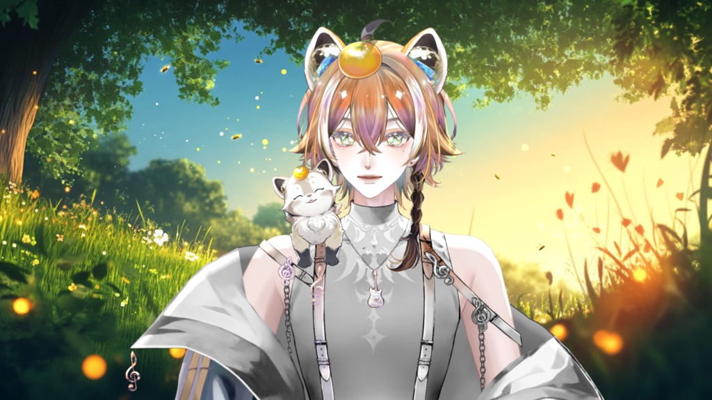 【Live2D Model】 Red Panda【White Ver.】【Live2Dモデル】