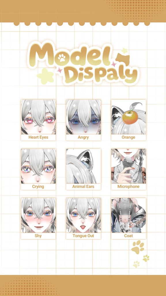 【Live2D Model】 Red Panda【White Ver.】【Live2Dモデル】