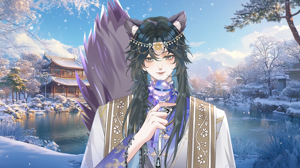 [Live2D Model] Yama Premade Model [Purple Ver.]【Live2Dモデル】