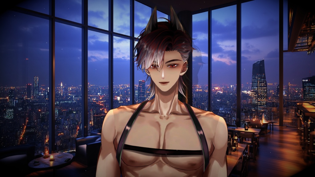 [Live2D Model] Doberman Premade Model [Black Ver.] 【Live2Dモデル】