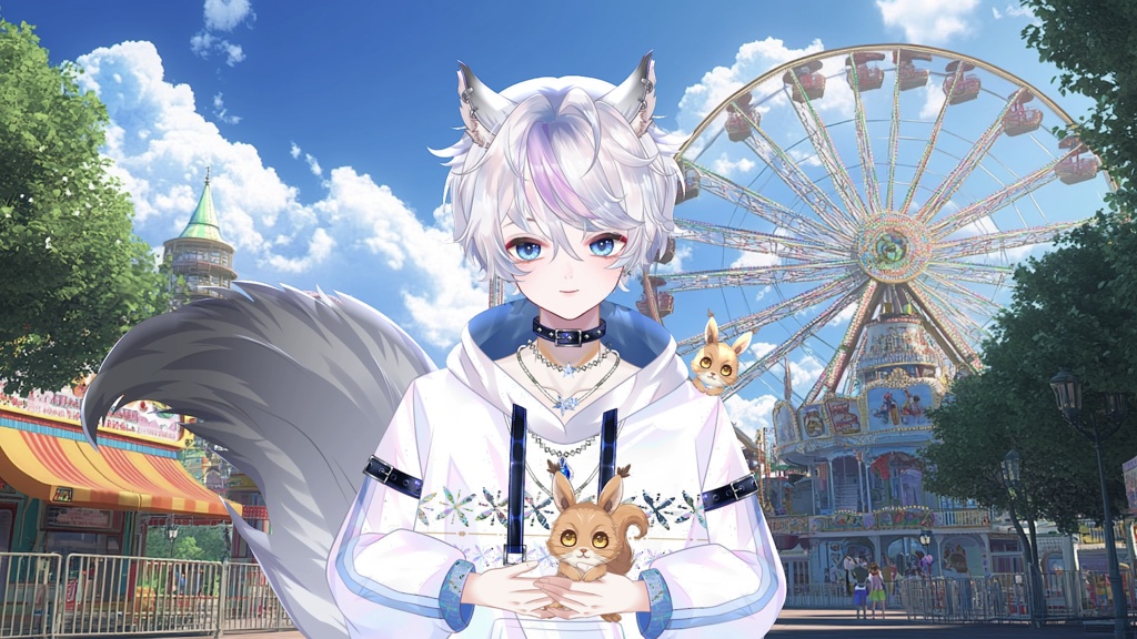 【Live2D Model】Squirrel Boy 【Blue Ver.】【Live2Dモデル】