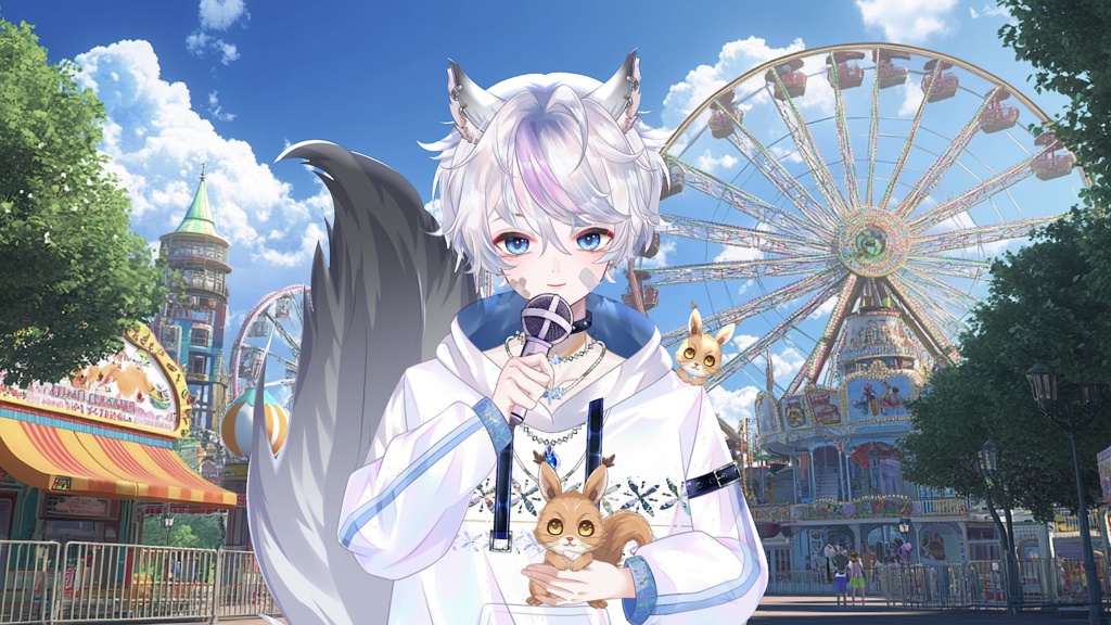 【Live2D Model】Squirrel Boy 【Blue Ver.】【Live2Dモデル】