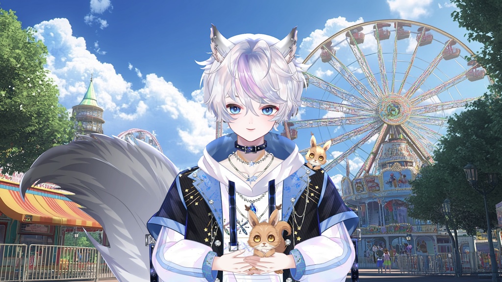 【Live2D Model】Squirrel Boy 【Blue Ver.】【Live2Dモデル】