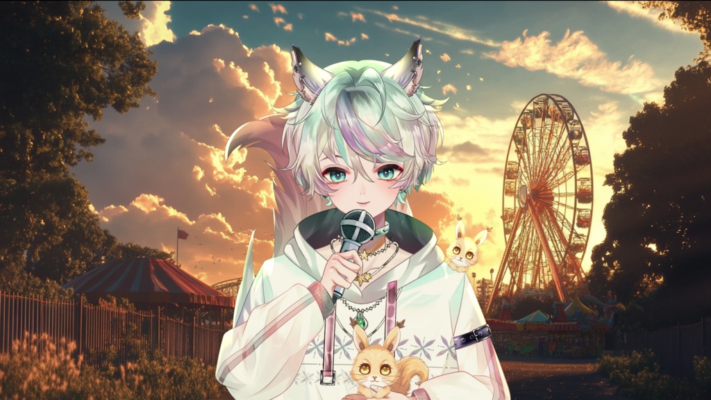 【Live2D Model】Squirrel Boy 【Pink Ver.】【Live2Dモデル】