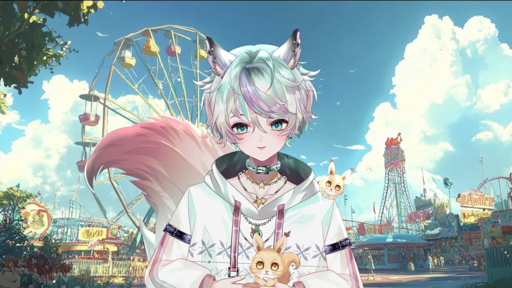 【Live2D Model】Squirrel Boy 【Pink Ver.】【Live2Dモデル】