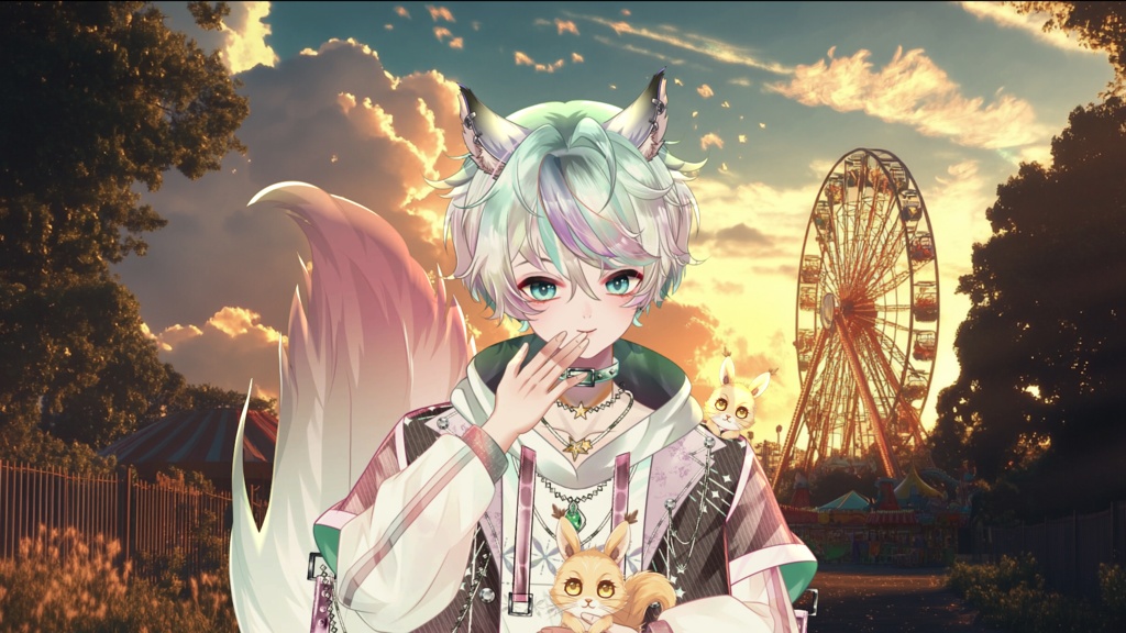 【Live2D Model】Squirrel Boy 【Pink Ver.】【Live2Dモデル】