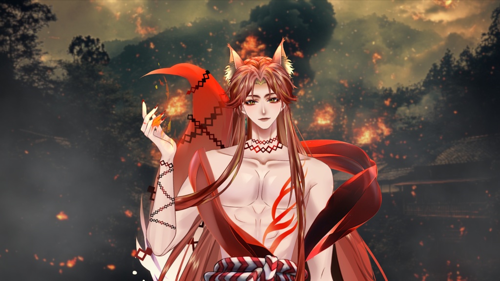 [Live2D Model] Fox Spirit [Red Ver.] [Live2D Model]