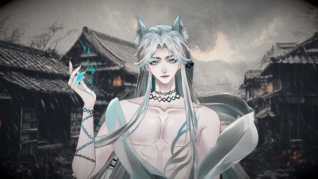 【Live2D Model】 Fox Spirit [White Ver.] 【Live2Dモデル】