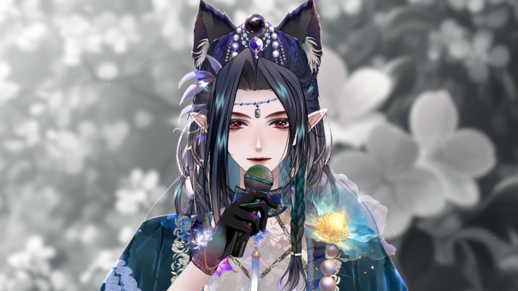 【Live2D Model】 Gray Wolf 2.0 Premade Model【Purple Ver.】【Live2Dモデル】
