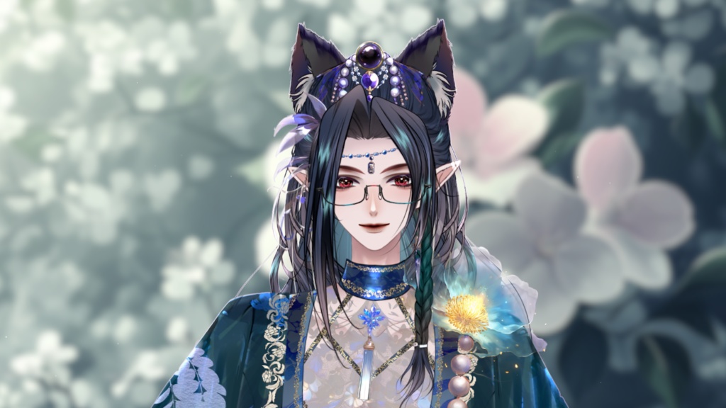 【Live2D Model】 Gray Wolf 2.0 Premade Model【Purple Ver.】【Live2Dモデル】