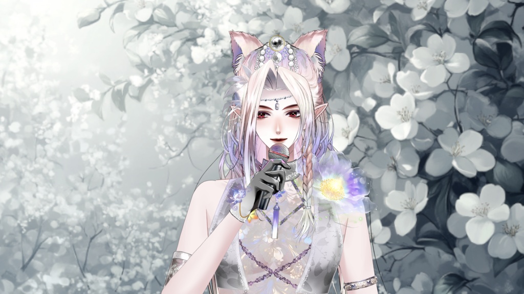 【Live2D Model】 Gray Wolf 2.0 Premade Model【White Ver.】【Live2Dモデル】