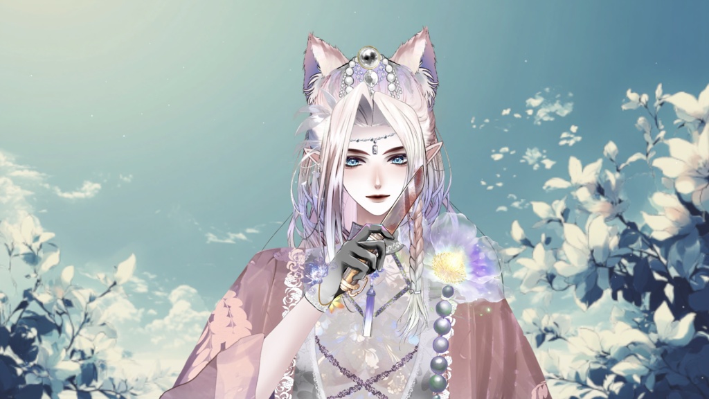 【Live2D Model】 Gray Wolf 2.0 Premade Model【White Ver.】【Live2Dモデル】