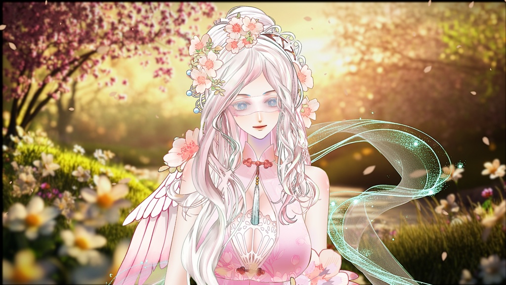 【Live2D Model】Silver Bird (Dual Form) Premade Model 【Live2Dモデル】