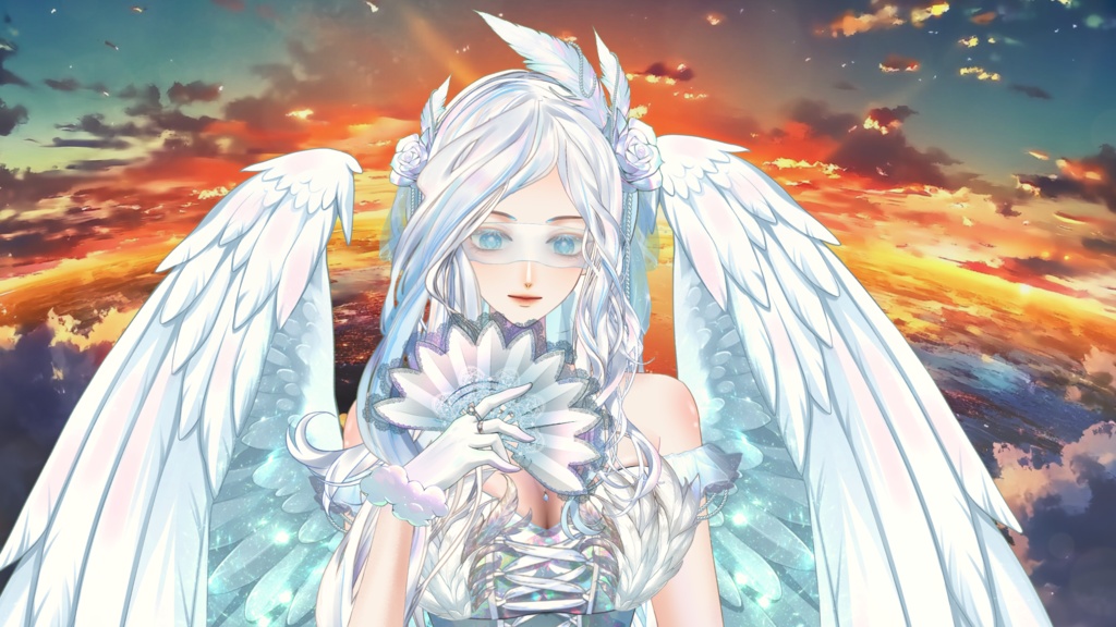 【Live2D Model】Silver Bird (Dual Form) Premade Model 【Live2Dモデル】