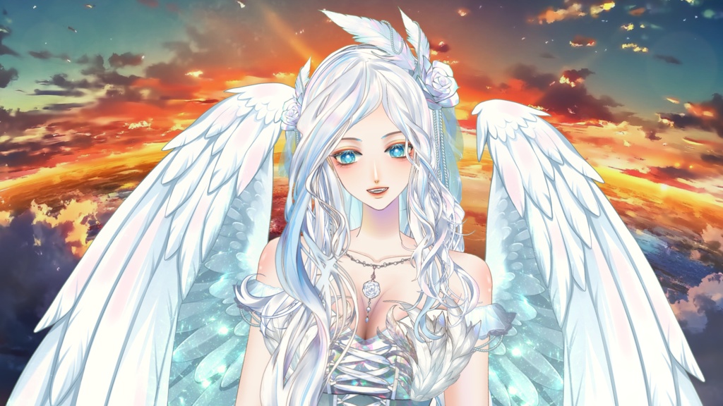 【Live2D Model】Silver Bird (Dual Form) Premade Model 【Live2Dモデル】