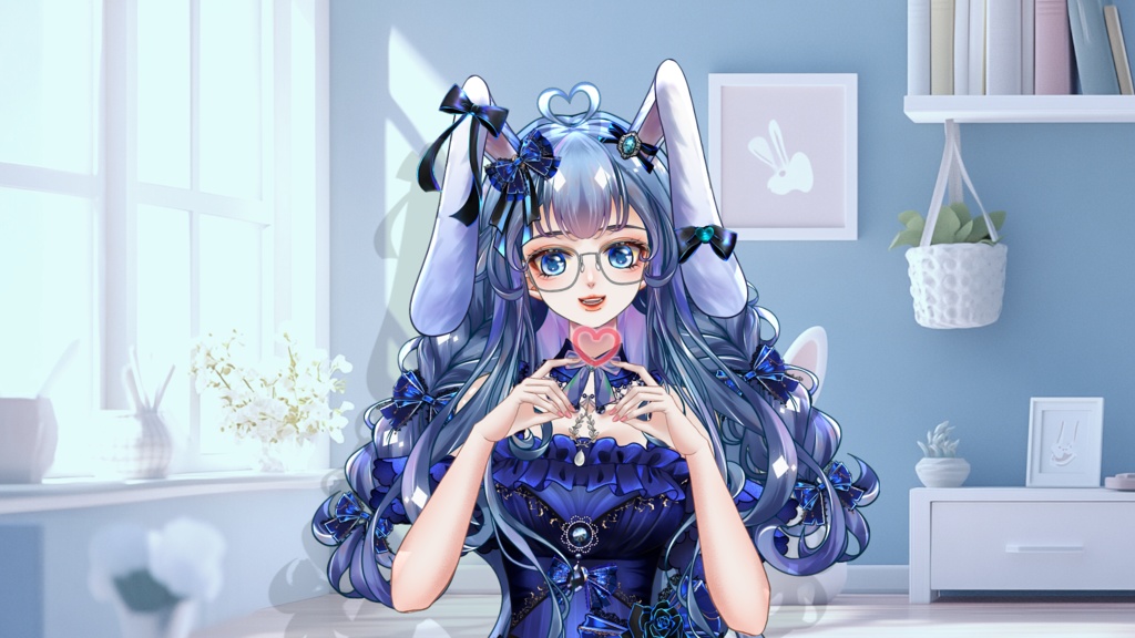 【Live2D Model】Usagi 【Blue Ver.】【Live2Dモデル】