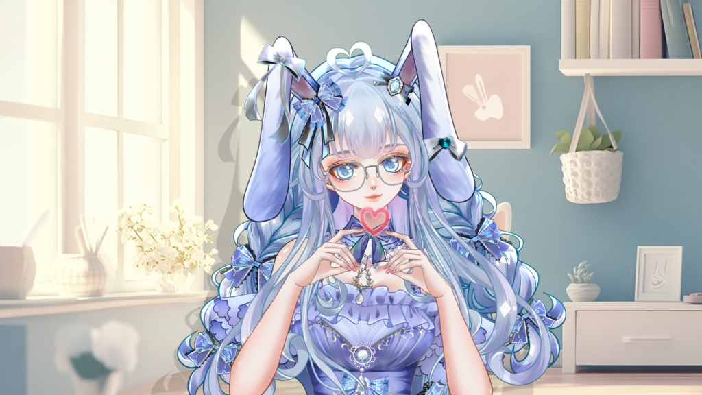 【Live2D Model】Usagi 【Light Blue Ver.】【Live2Dモデル】