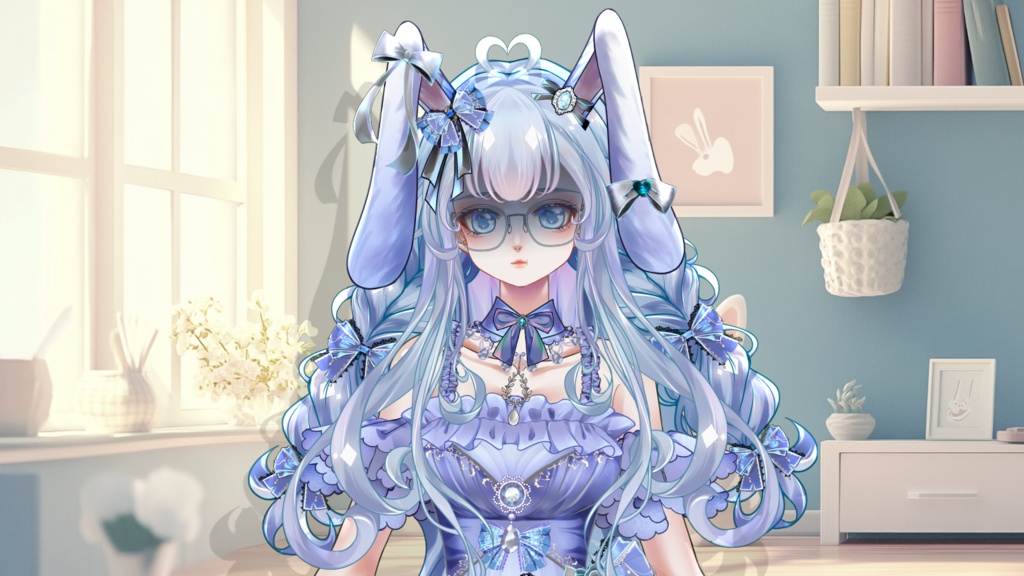 【Live2D Model】Usagi 【Light Blue Ver.】【Live2Dモデル】