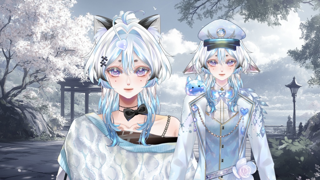 【Live2D Model】Silver (Dual Form) premade model 【Live2Dモデル】